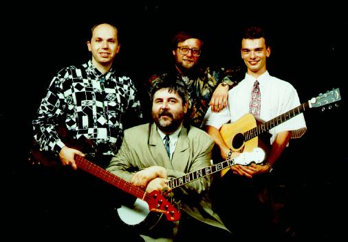 The Bluegrass Album band from Slovakia, Tom Merganc, Jn Bratinka, Duan Bachrat, Frantiek Machotka